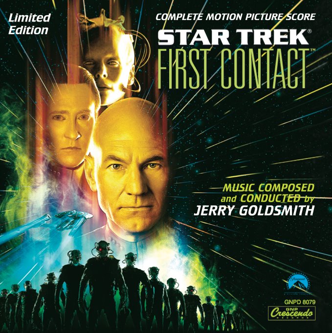 Звёздный путь первый контакт. Star Trek first contact. Звёздный путь первый контакт обложка. Star Trek VIII: first contact Cover. Score soundtrack